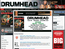 Tablet Screenshot of drumheadmag.com